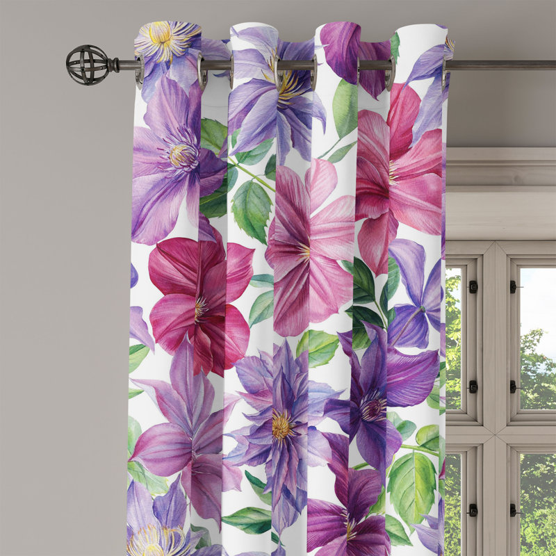 Semi Sheer Curtain Pair