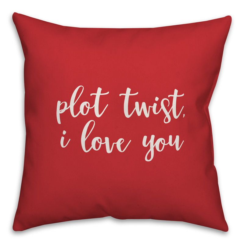 Throw Pillow, Throw Pillow, Red/White
