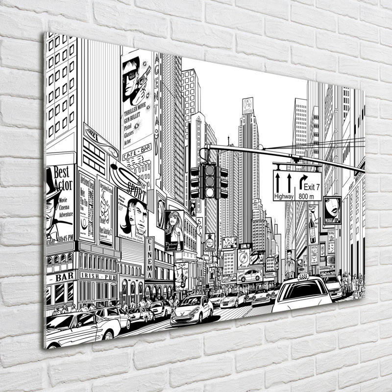Streets Of New York - Unframed Art Prints on Glass
