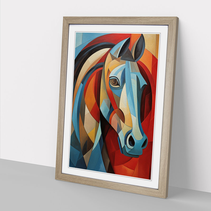 Horse Cubism No.2 - Framed Print