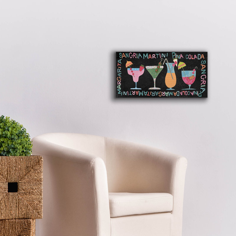 «Mix Me A Drink Collection D» par Regina Moore, H 12 po x l 24 po x P 0,75 po