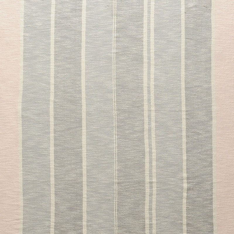 Gray Woven Cotton Striped Throw Blanket