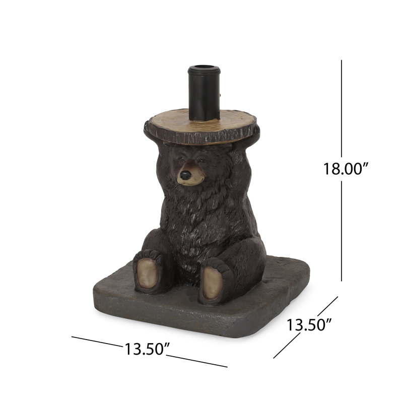Base de parasol avec motif d'ours