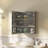 Surface Mount Frameless Medicine Cabinet with 2 Adjustable Shelves and LED Lighting