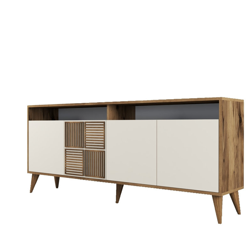 Ensemble de meubles de salon, Brun/crème, Brun