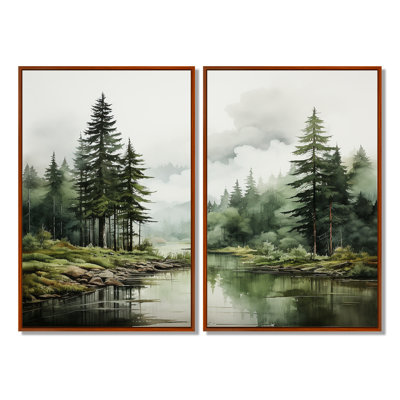 Pine Tree Silent Wilderness - Tree Pine Wall Art