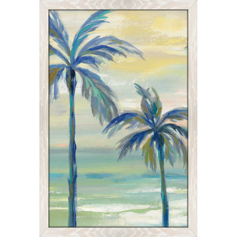 " Marine Layer Palms III ", 27.5" H x 21.5" W x 0.75" D