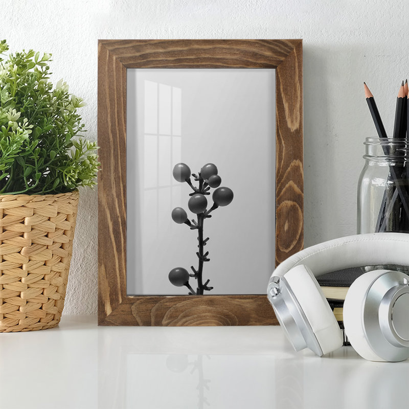 Liriope II " Liriope II ", 7" H x 5" W x 1" D, Walnut 