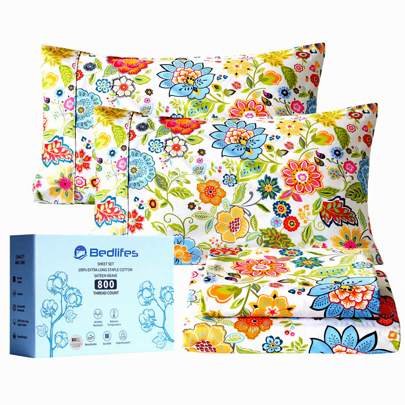 CozyCotton Flannel Sheets Set - Soft Bedding with Deep Pocket - 100% Cotton, Warm & Brushed - 4 Piece Bed Sheets & Pillowcases