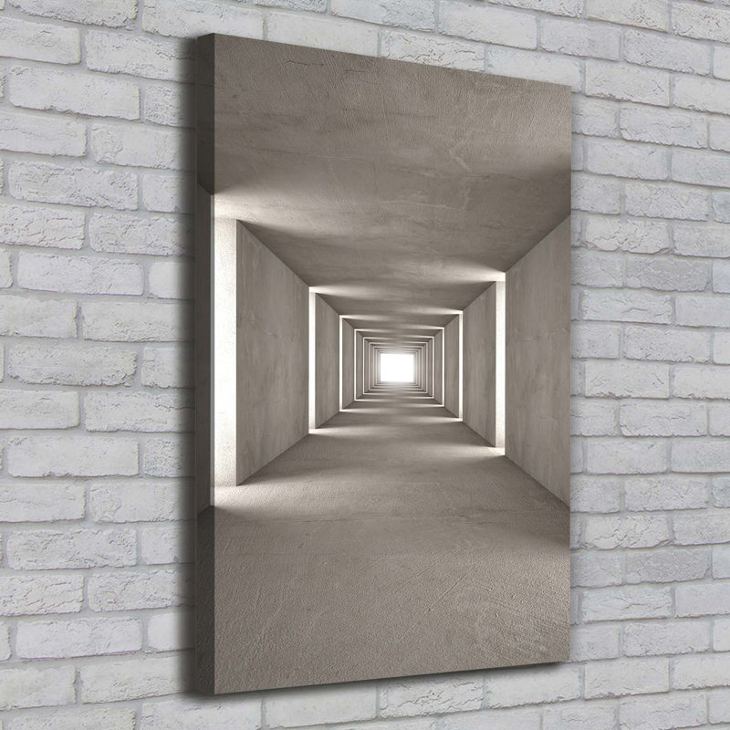 Concrete Tunnel - Wrapped Canvas Print