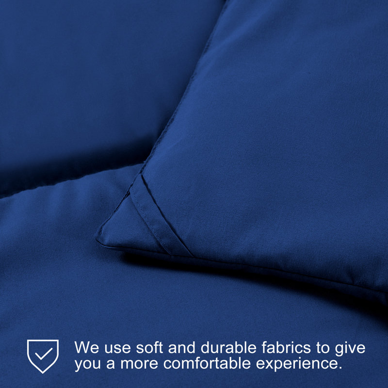 Machine Braided Comforter, Twin Comforter, Navy