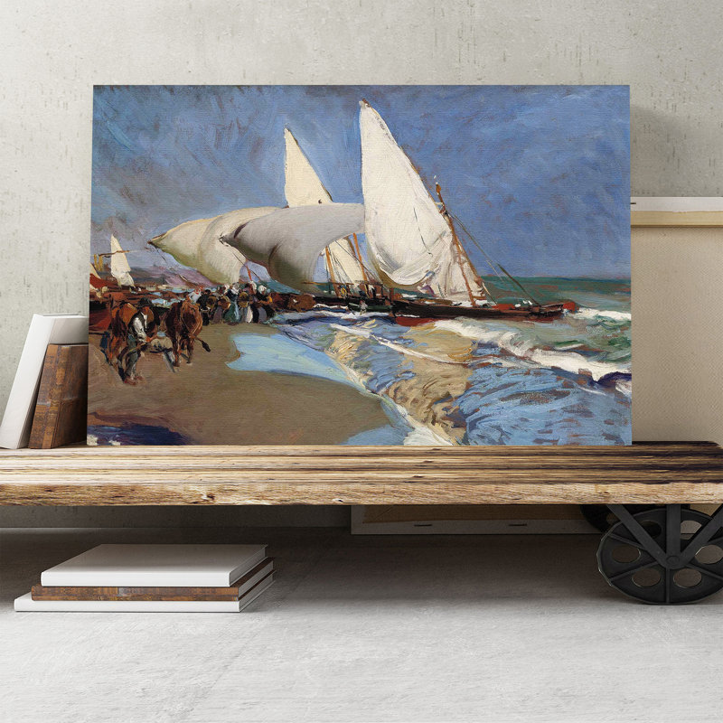 Joaquin Sorolla Y Bastida - Wrapped Canvas Painting, 50cm H x 76cm W
