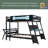 Bunk Bed With Two Built-In Gaming Desks, USB Desktop Ports & Pegboard Organizer, Gaming Bunk Frame For Gamer-250272357-250272359