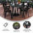 Guenot 30" x 60" Commercial Indoor/Outdoor Poly Resin Restaurant Table with Umbrella Hole-1524138942