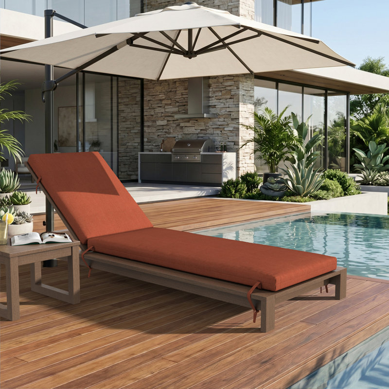Coussin de chaise longue d'extérieur Lani Sunbrella®, L 21 po x P 78 po, Sunbrella Play Adobe