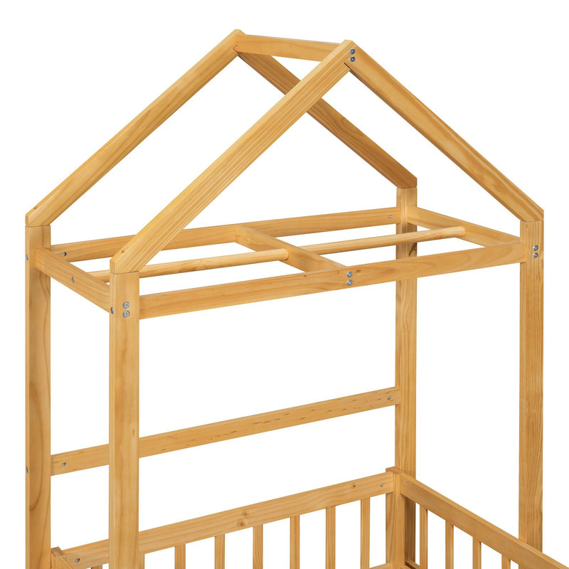 Lit de jeu Adonnis Kids Montessori, Natural, Lit simple