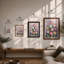 Tulips in Soft Bloom Botanical - Framed Print-487683850-487683847