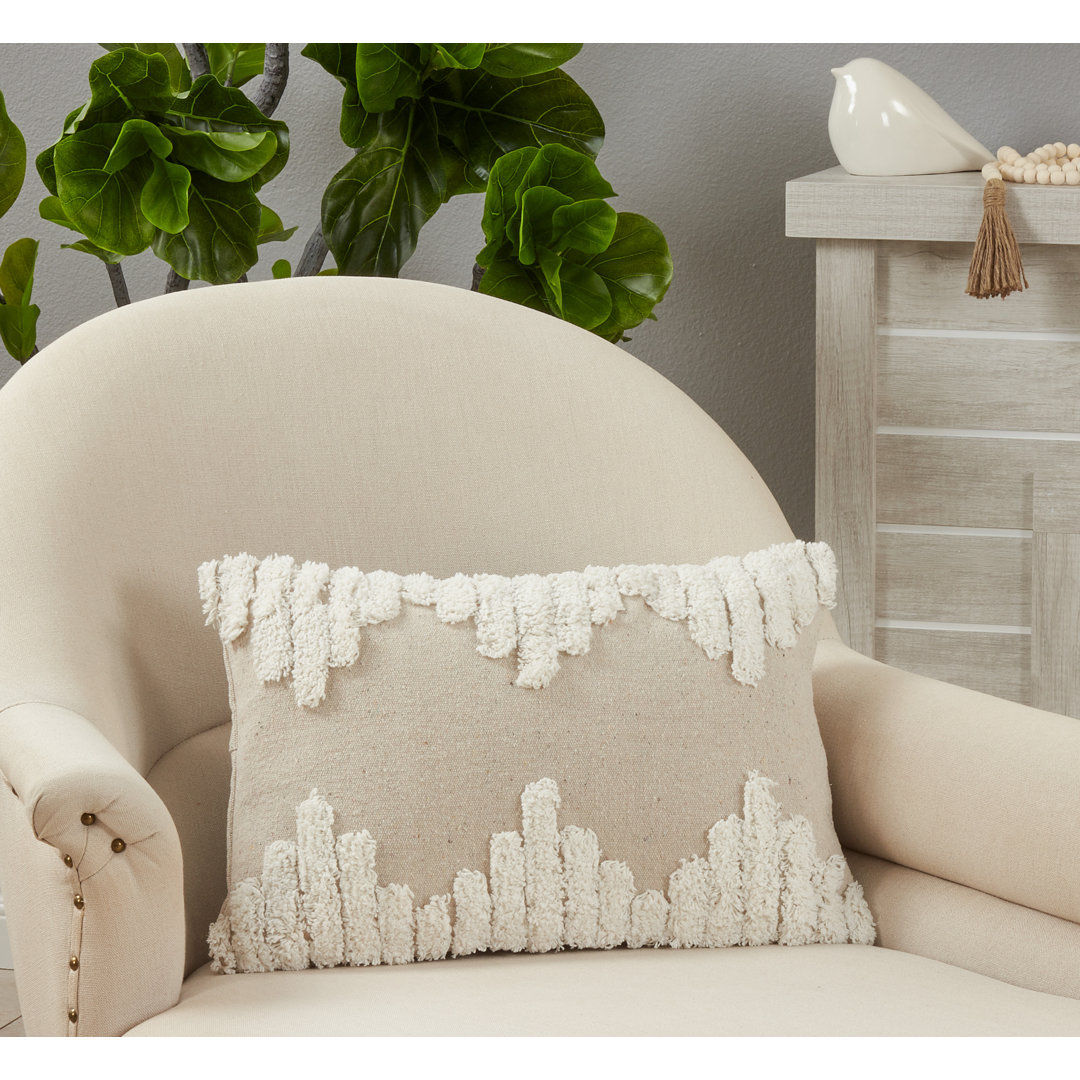 Raissa Rectangular Cotton Pillow Cover Saro