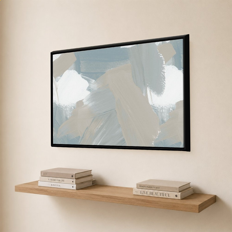 «Miami Abstract Gray I» par Lucille Price - Impression sur toile