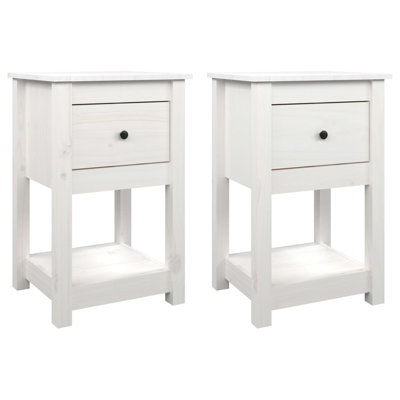 40cm W Solid Wood Bedside Table