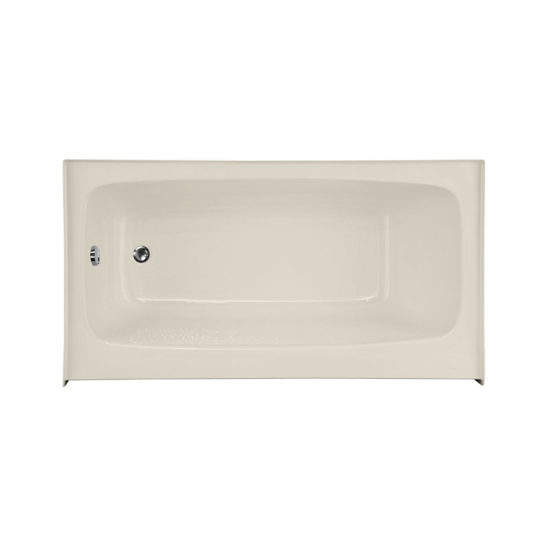 Regan 66'' x 32'' Soaking Acrylic Bathtub, Biscuit