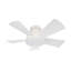 Vox 5 - Blade Indoor/Outdoor Smart Flush Mount Ceiling Fan with Remote Control and LED Light Kit, Works With Alexa and iOS or Android App-32650284-32650282