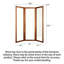 Miroir de garde-robe caché à trois volets-275635775