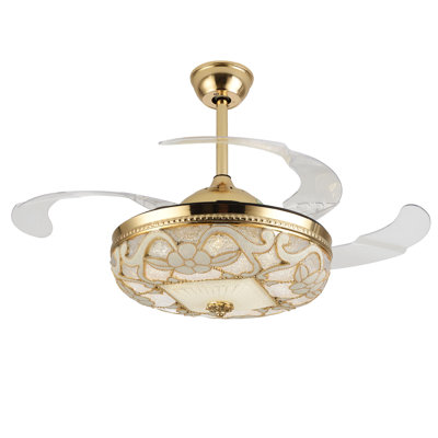Keivah 42" Ceiling Fan with LED Light and Remote Control