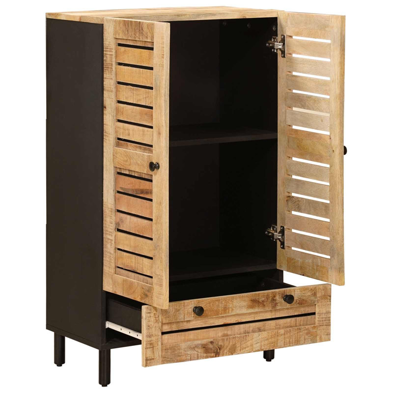 60 cm W Solid Wood Highboard