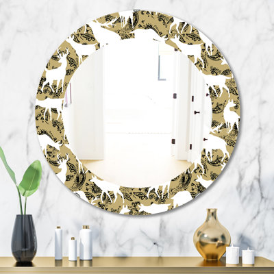 Wild Animals Farmhouse Wall Mirror