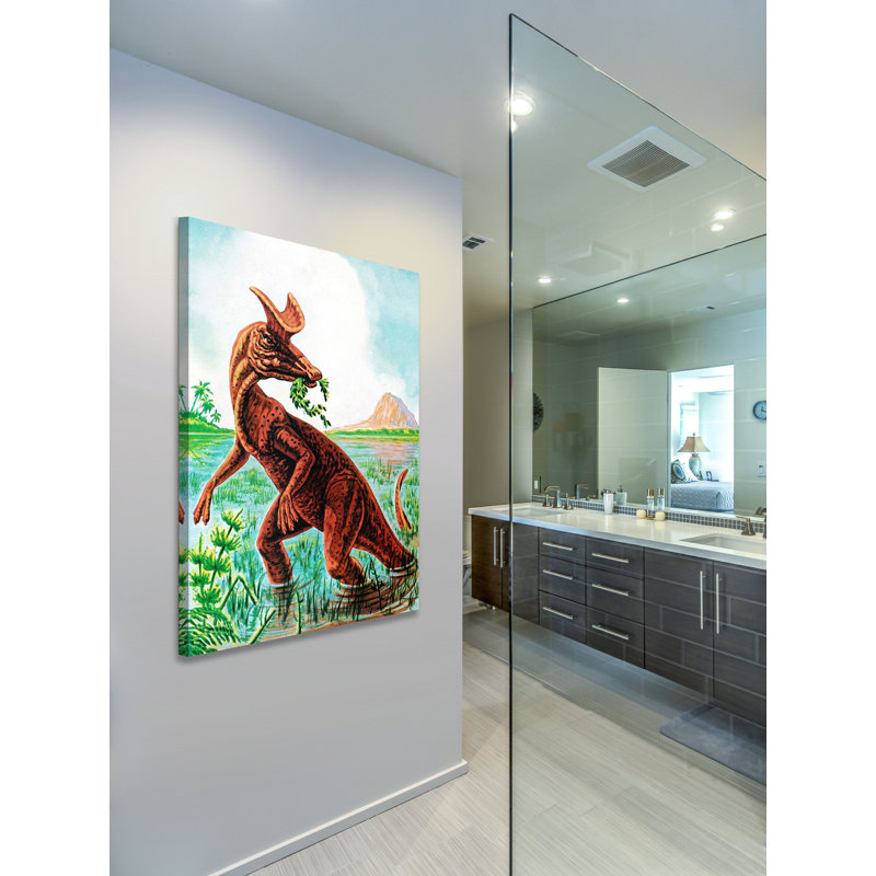 Lambeosaurus by Curtis - Wrapped Canvas Print, 61 cm H x 41 cm W