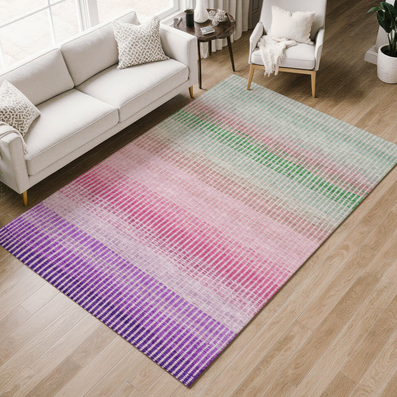 Tapis intérieur / extérieur lavable à la machine Jouett ACN2313, Rectangle 9 pi x 12 pi