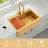   36" L x 22" W Workstation Gold Farmhouse Apron Front Kitchen Sink 16 Gauge Stainless Steel Single Bowl With Accessories-121832900