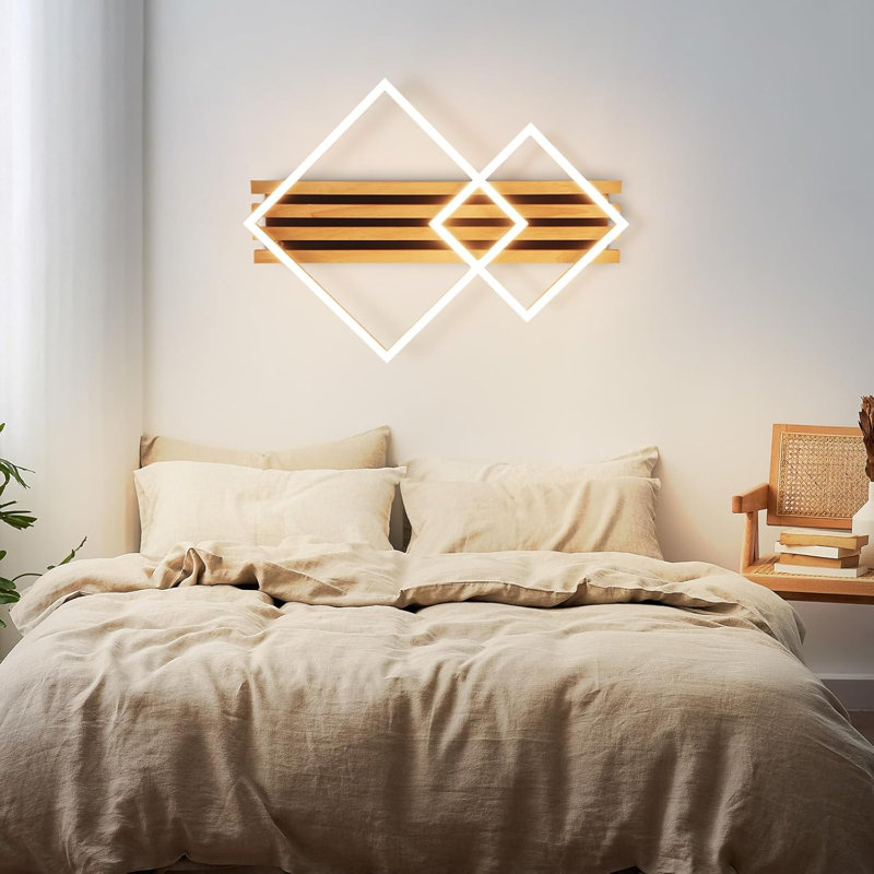 LED Semi Flush Mount, 8.8cm H x 56.5cm W x 41.6cm D
