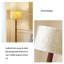 Lampe de salon en bois massif