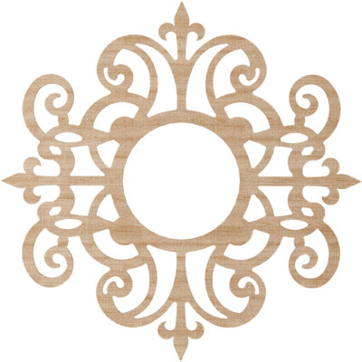 Médaillon de plafond en bois Dijon