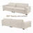 104" Modern 3-Seat Sofa Couch