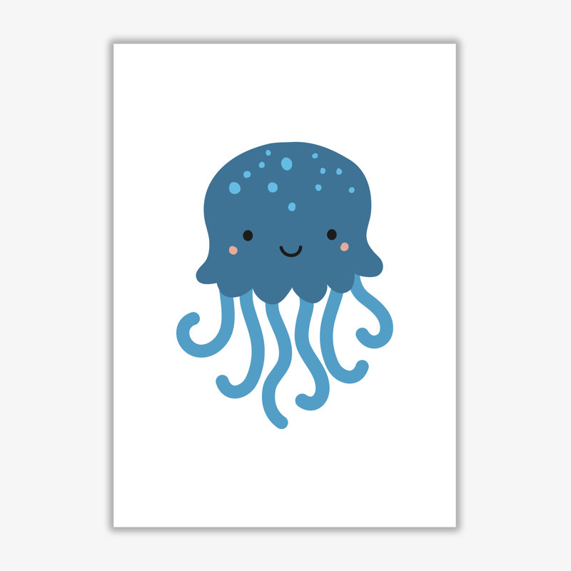 Children's Animals, Jellyfish - Print, No Frame, 30 cm H x 21 cm W x 1 cm D