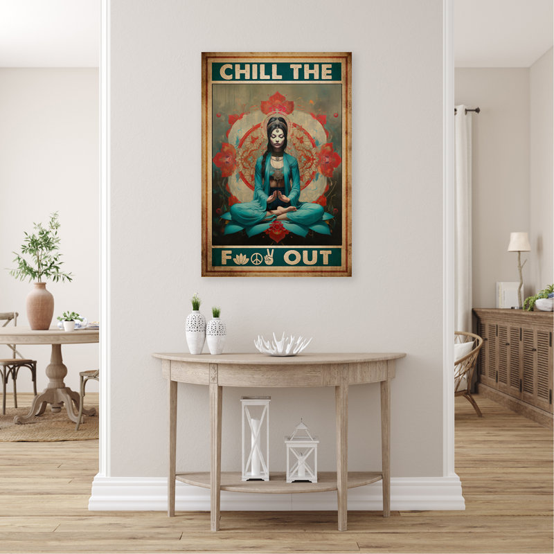 " Yoga Chill The ", 36" H x 24" W x 1.25" D