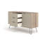 Mariel 2 Door,3 Drawer, Medium Sized Sideboard Industrial Design