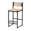 Ensemble de 2 tabourets de bar de cuisine avec repose-pieds et tabouret de bar à hauteur de comptoir (style B)-474836964