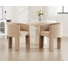 Modern Barrel Dining Chair With Solid Wood Legs, Upholstered Arm Dining Chair, Comfy Side Chair For Living Room/Dining Room