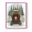 Lumberjack Bear Latte, reproduction encadrée - bois massif-1715656042-1715656043
