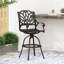 Tabouret pivotant en aluminium