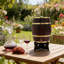 Baril de vin en bois de pin de 20 L / 5,28 gallons avec base et robinet, baril de vin de table rétro pour bar à domicile et réception-132063261