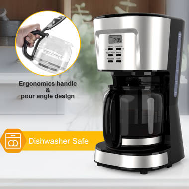 BLACK+DECKER 5-Cup Black/Stainless Residential Drip Coffee Maker in the  Coffee Makers department at