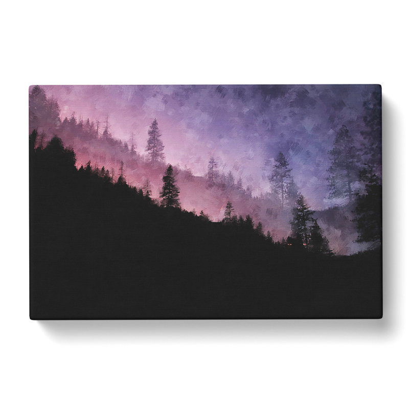 Purple Forest - Wrapped Canvas, 40cm H x 60cm W x 3cm D