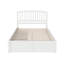 Florio Solid Wood Storage Platform Bed with Footboard and Under Bed Drawers-487897722-487897723