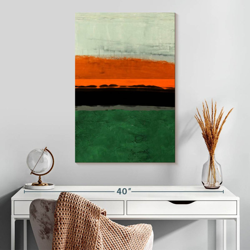 Avery Abstract Stripe Theme Orange, 30" H x 20" W