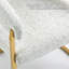 Ensemble de chaises de salle à manger modernes et recouvertes de 22 po avec cadre en métal et chenille (blanc)-2054026283-1957746008